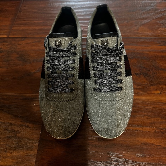 Gucci Sneakers GUCCI Glitter Ace low top size 8  Women’s - Picture 1 of 8